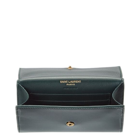 Saint Laurent Patent Wallet, Black - Picture 3 of 4